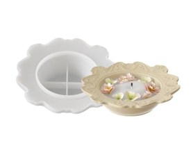 Molde silicona plato hondo barroco